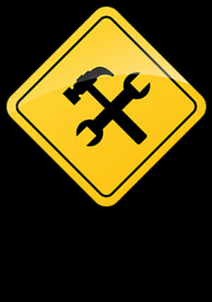 Construction Tools Sign Graphic PNG image with transparent background