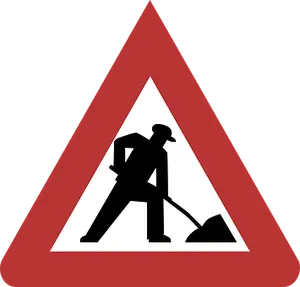 Construction Work Sign PNG Image