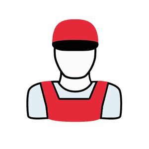Construction Worker Avatar Icon PNG with transparent background