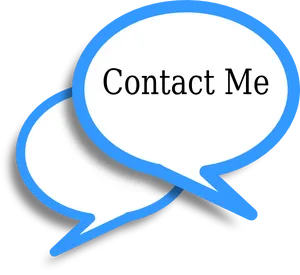 Contact Me Chat Bubbles PNG Image