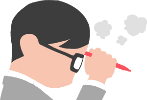 Contemplative Businessman Vector PNG image with transparent background