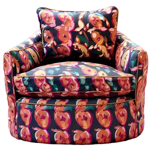 Contemporary Swivel Armchair Png 06262024 PNG Image