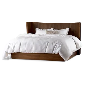 Contemporary White Bed Png Aip PNG Image