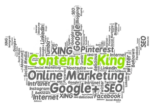 Content Is King Online Marketing Concept PNG Image