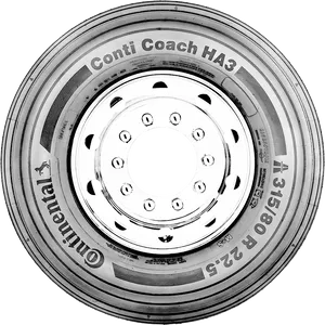 Continental Coach Bus Tire PNG Image