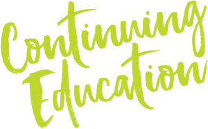 Continuing Education Handwritten Text PNG Image