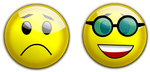 Happy And Sad Face 7, Buy Clip Art - Happy And Sad Smiley Png, Transparent Png PNG image with transparent background