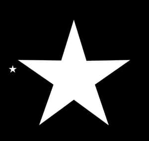 Contrasting Stars Black Background PNG