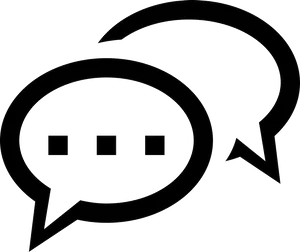 Conversation Bubbles Icon PNG Image