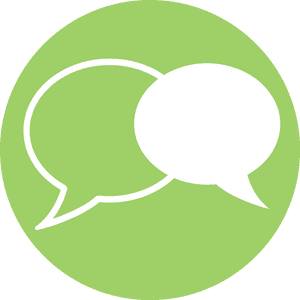 Conversation Bubbles Icon PNG image with transparent background