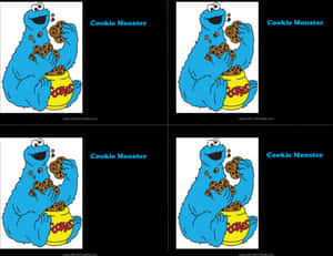 Cookie Monster 1st Birthday Invitations Rh Studentfreelancers - Blank Cookie Monster Invitations, HD Png Download PNG image with transparent background