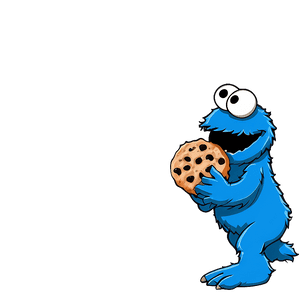 Cookie Monster Eating Cookie PNG ydx5 PNG image with transparent background