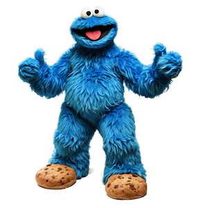 Cookie Monster Mascot PNG cvc PNG image with transparent background