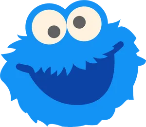 Cookie Monster Vector Graphic PNG Image