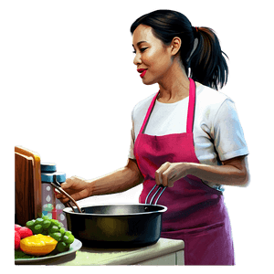 Cooking Mom Illustration PNG 33 PNG image with transparent background