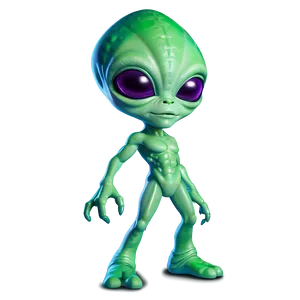 Cool Alien Cartoon Png Ayi PNG Image