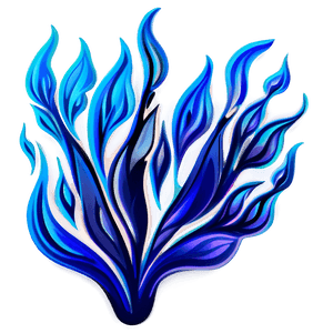 Cool Blue Flame Illustration PNG 06202024 PNG image with transparent background