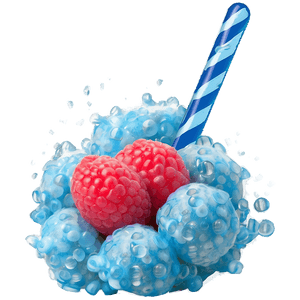 Cool Blue Raspberry Treat PNG gih52 PNG