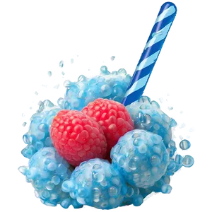 Cool Blue Raspberry Treat Png Gih52 PNG Image