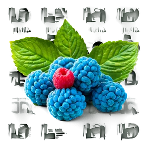 Cool Blue Raspberry Treat Png Gsb24 PNG Image