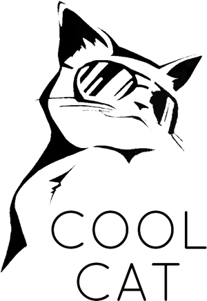 Cool Cat Sunglasses Graphic PNG Image