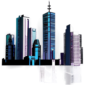 Cool Cyberpunk Cityscape PNG ejv PNG image with transparent background