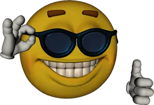 Cool Emoji With Sunglasses.jpg PNG Image