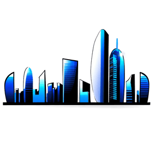 Cool Futuristic City PNG psi PNG image with transparent background