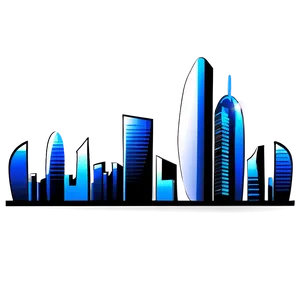 Cool Futuristic City Png Psi PNG Image