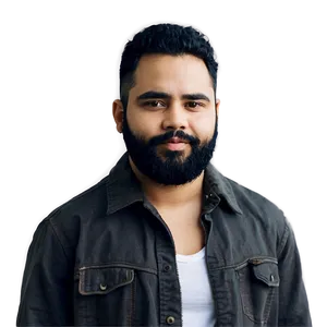 Cool Guy With Beard Png Uxc2 PNG Image