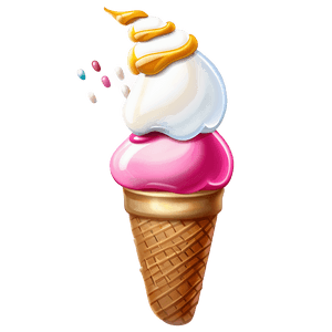 Cool Ice Cream Illustration PNG yxq69 PNG with transparent background