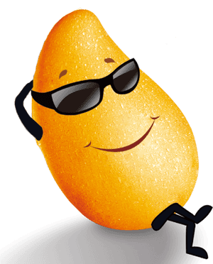 Cool Mango Character Sunglasses PNG with transparent background