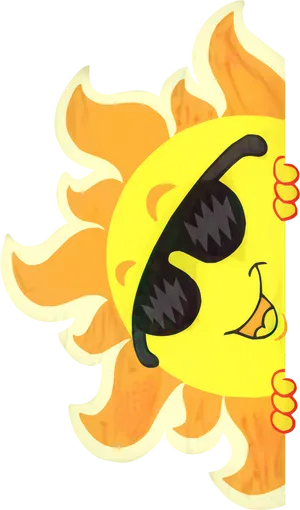 Cool Sunglasses Sun Clipart PNG Image