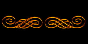 Copper Celtic Knotwork Art PNG