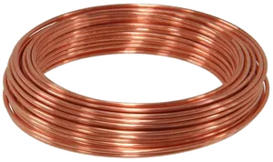 Copper Coil Closeup PNG Image