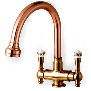 Copper Kitchen Tap PNG 06262024 PNG with transparent background