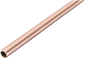 Copper Pipe Isolated PNG Image