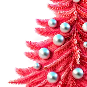 Coral Pink Christmas Tree Png Osy PNG Image