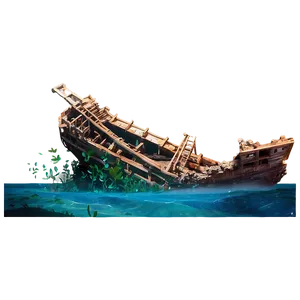 Coral Reef Shipwreck Scene Png 78 PNG Image