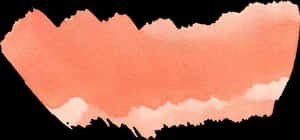 Coral Watercolor Brush Stroke PNG