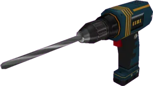 Cordless Power Drill Tool PNG Image