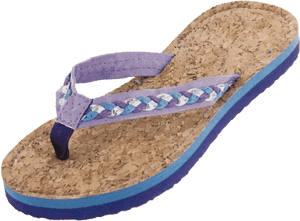 Sandals Girls Braided Cork Sole - Flip-flops, HD Png Download PNG image with transparent background