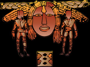 Corn Deity Artwork PNG image with transparent background