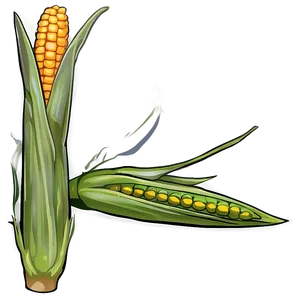 Corn Stalk Silhouette Png Oad PNG Image