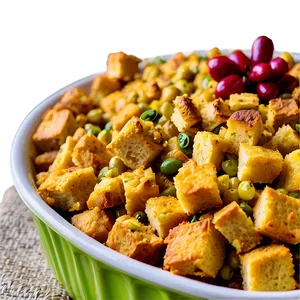 Cornbread Stuffing Delight Png Eub PNG Image