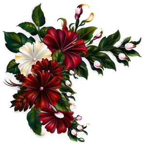 Corner Flower Design Png Cmi PNG Image