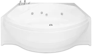 Corner Jacuzzi Bathtub White PNG Image