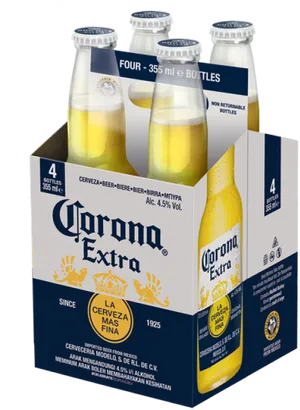 Corona Extra Beer Pack355ml Bottles PNG Image