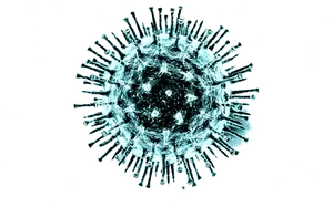 Coronavirus Particle Illustration PNG Image