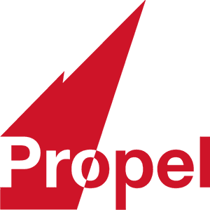 Corporate Logo Red Arrow PNG image with transparent background